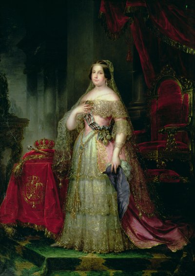 Königin Isabella II. (1830-1904) von Spanien von José Gutiérrez de la Vega
